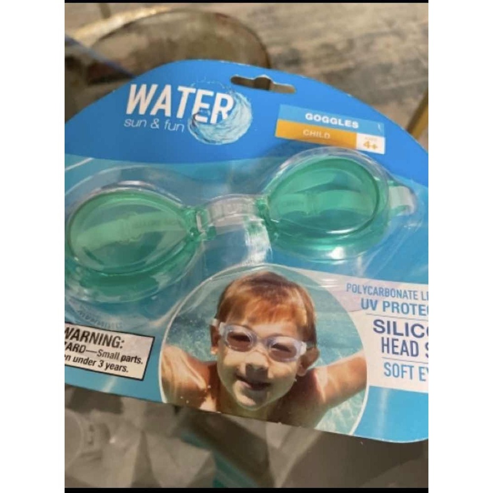 Kids Swim Goggles Anti-Fog UV Protection Wide View Adjustable Ages 4-10